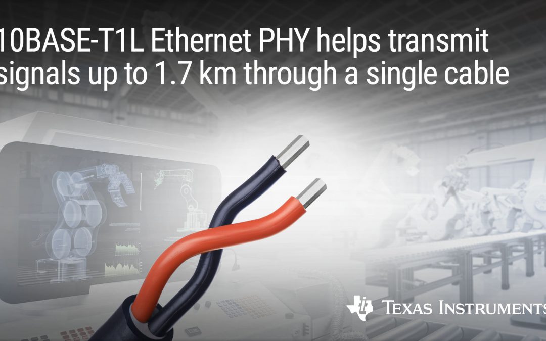 Neue Single-Pair-Ethernet-PHYs von TI