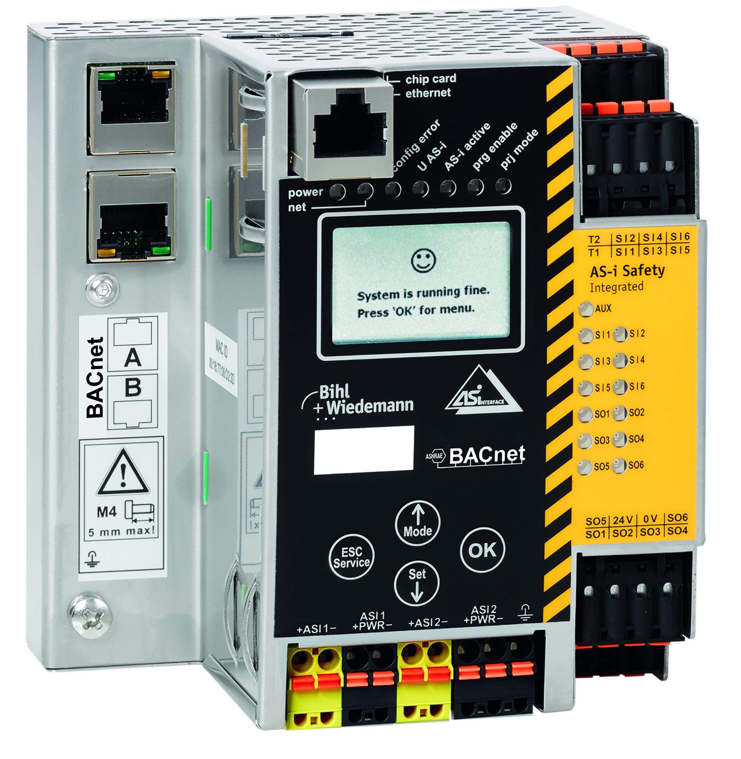 ASi-BACnet/IP-Controller mit integrierter Sicherheitseinheit