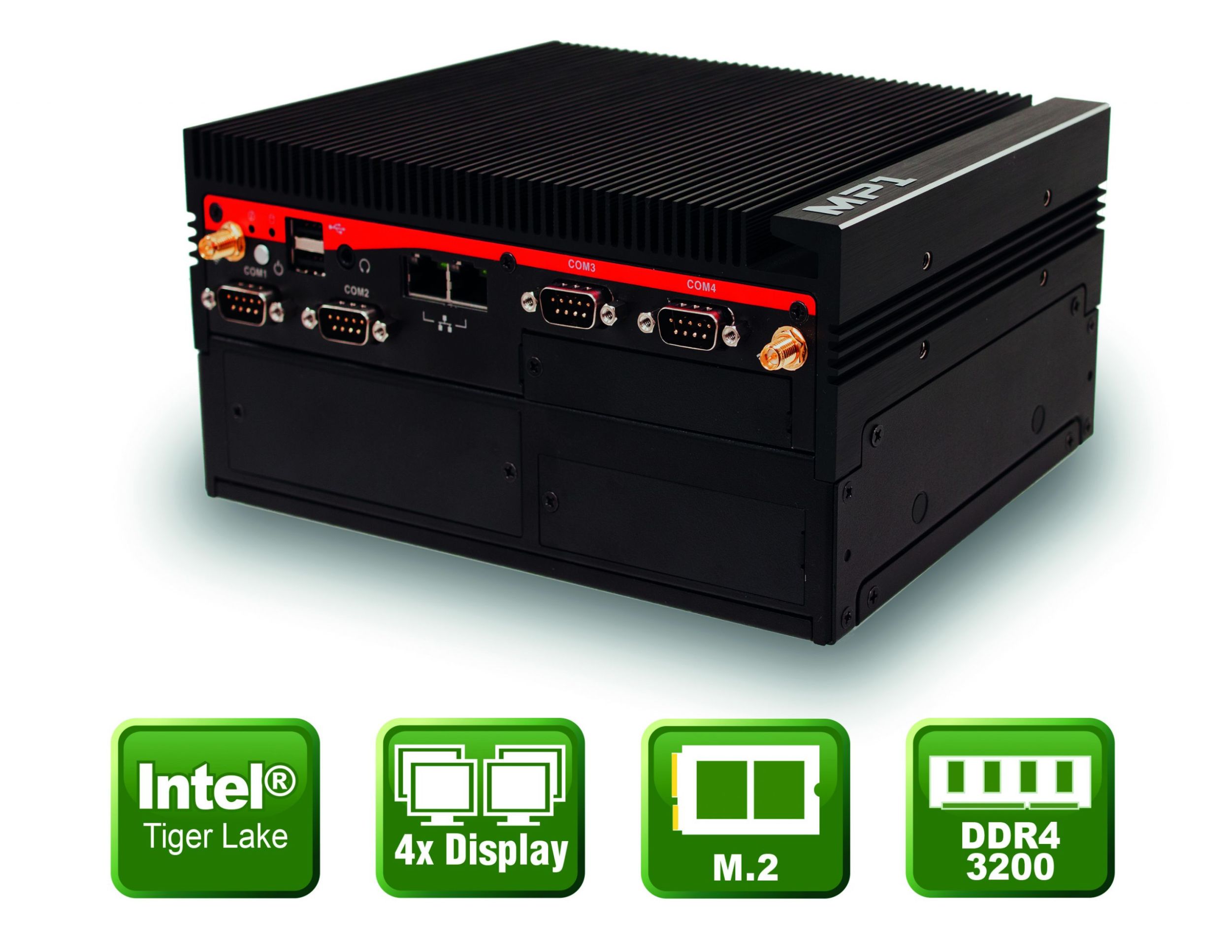 Erweiterbarer Embedded-PC mit Tiger-Lake-CPUs